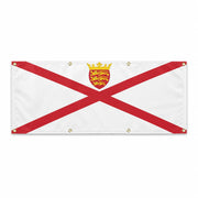 Grand drapeau jersey en polyester avec œillets résistants