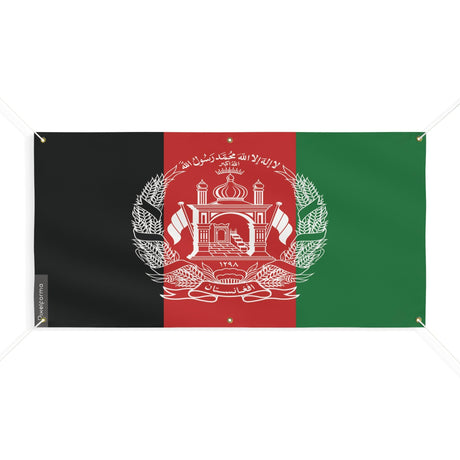 Drapeau de l'Afghanistan 6 Oeillets en plusieurs tailles - Pixelforma 