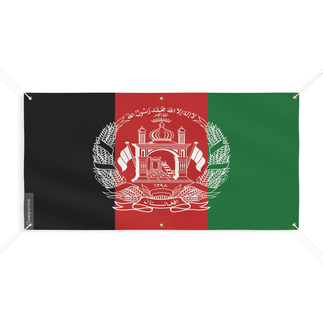 Drapeau de l'Afghanistan 6 Oeillets en plusieurs tailles - Pixelforma