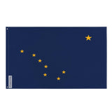 Drapeau de l'Alaska en plusieurs tailles 100 % polyester Imprimer avec Double ourlet - Pixelforma