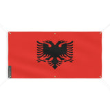 Drapeau de l'Albanie 6 Oeillets en plusieurs tailles - Pixelforma 