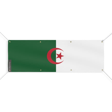 Drapeau de l'Algérie 8 Oeillets en plusieurs tailles - Pixelforma 