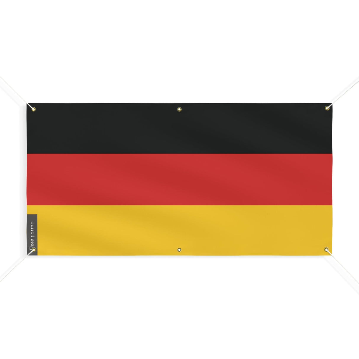 Drapeau de l'Allemagne 6 Oeillets en plusieurs tailles - Pixelforma 