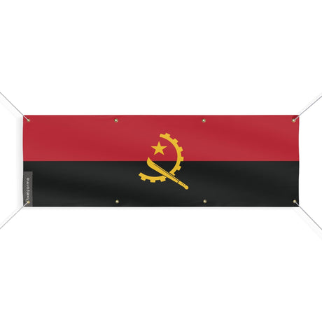 Drapeau de l'Angola 8 Oeillets en plusieurs tailles - Pixelforma 
