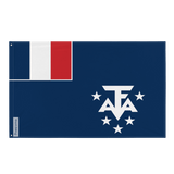 Drapeau de l'Antarctique françaises en plusieurs tailles 100 % polyester Imprimer avec Double ourlet - Pixelforma