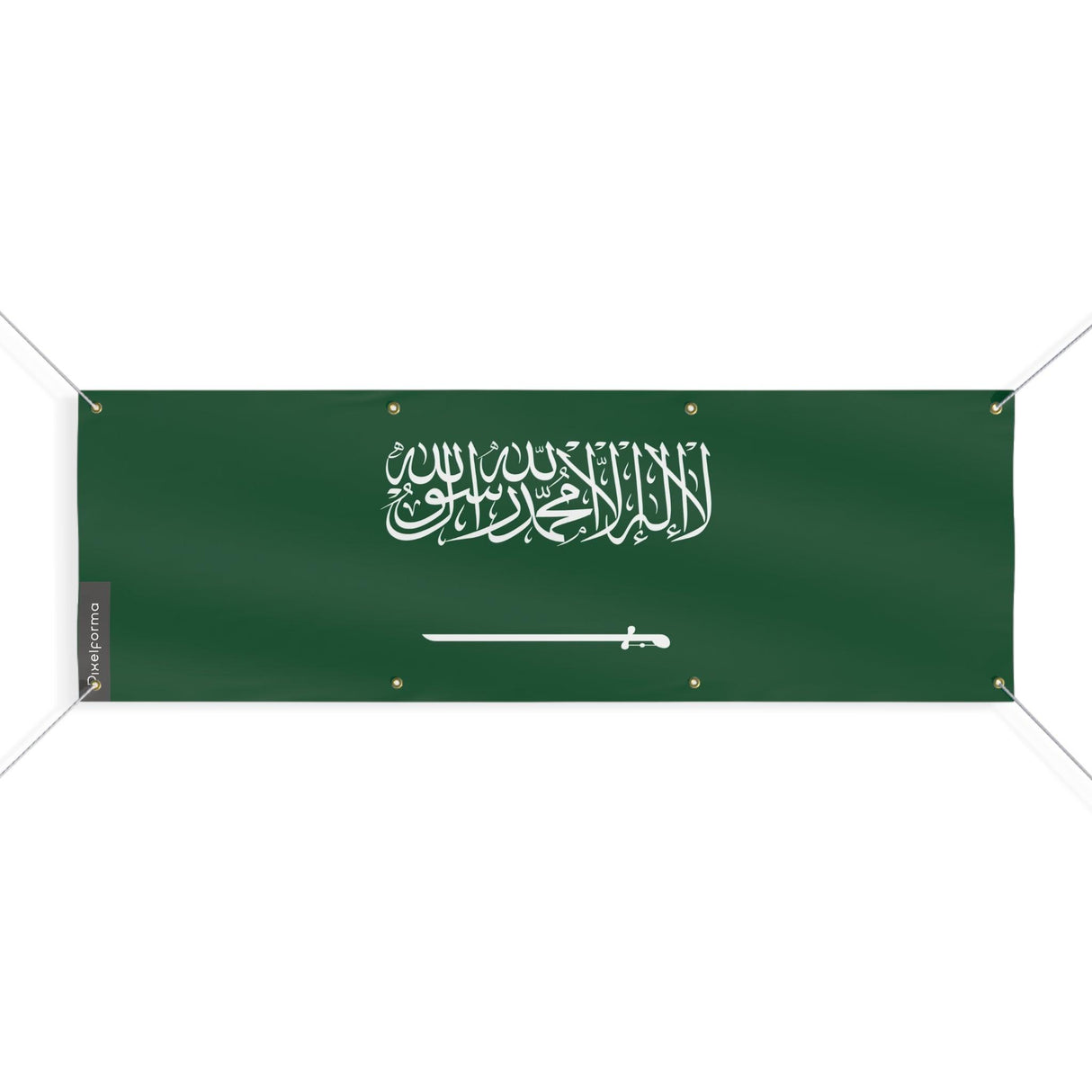 Drapeau de l'Arabie saoudite 8 Oeillets en plusieurs tailles - Pixelforma 