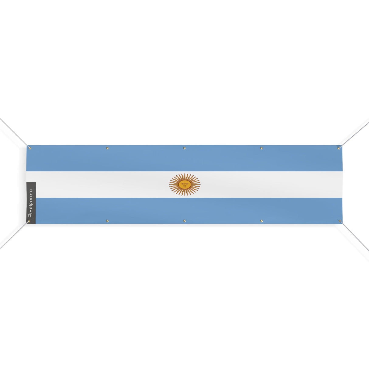 Drapeau de l'Argentine 10 Oeillets en plusieurs tailles - Pixelforma 