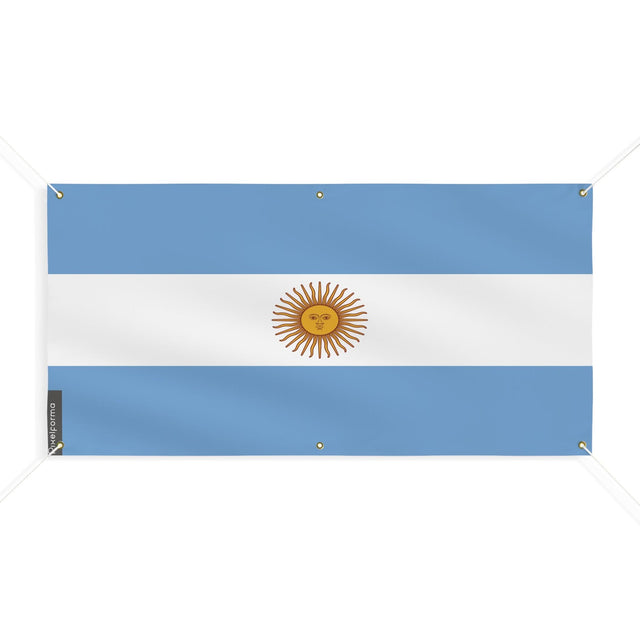 Drapeau de l'Argentine 6 Oeillets en plusieurs tailles - Pixelforma 