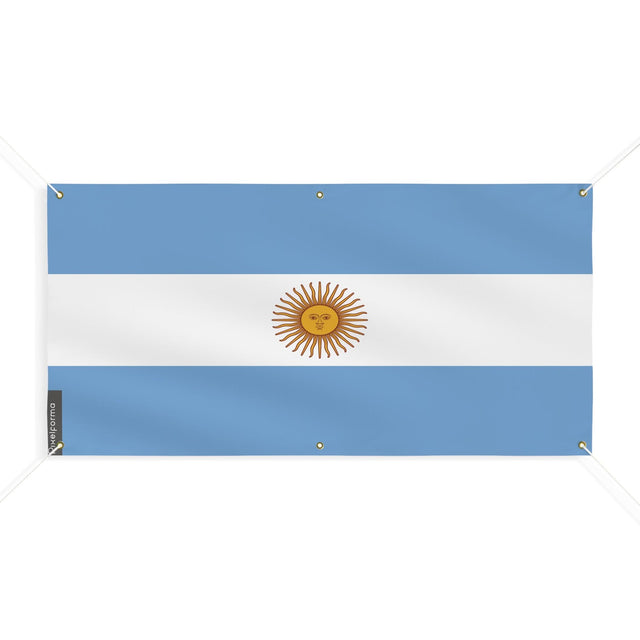 Drapeau de l'Argentine 6 Oeillets en plusieurs tailles - Pixelforma