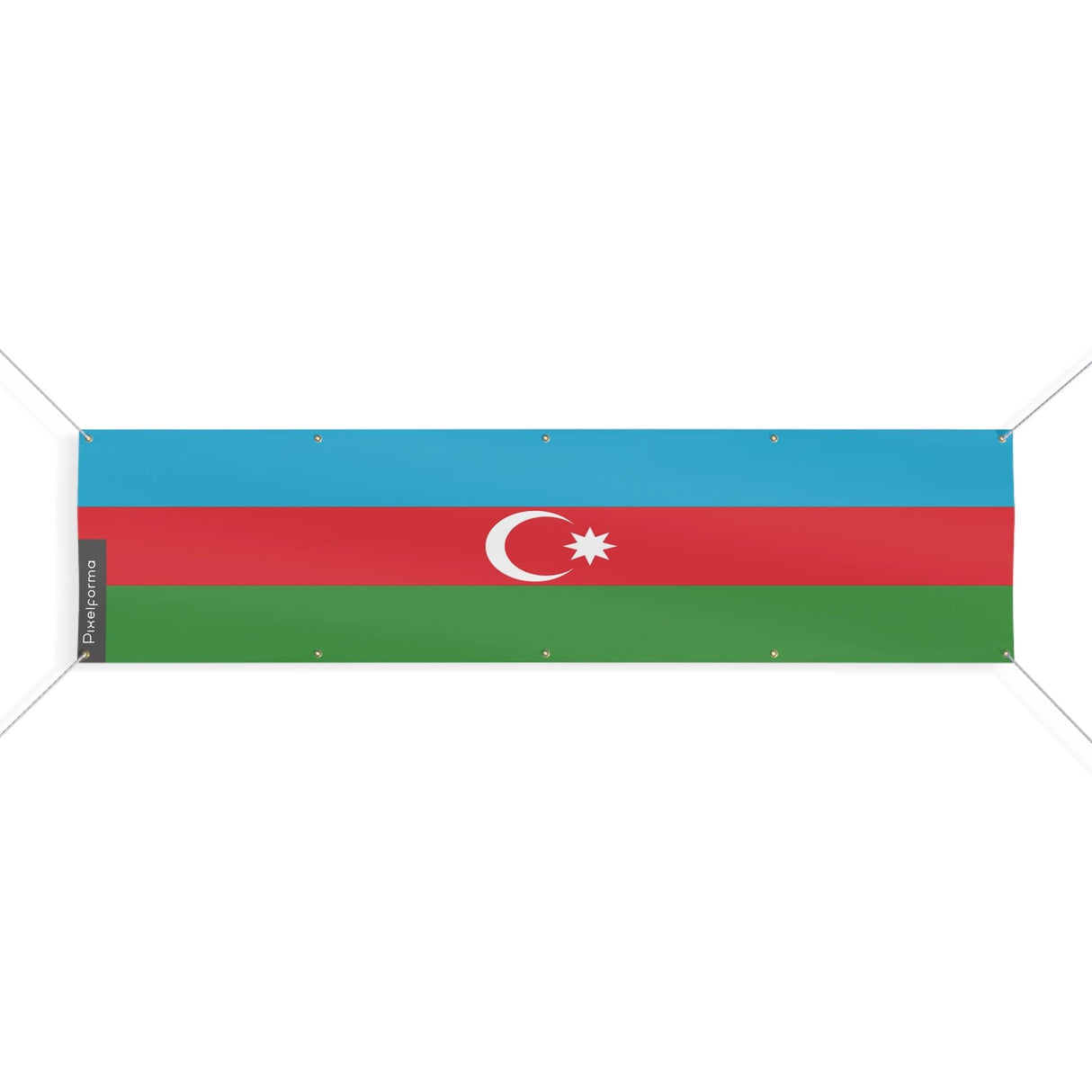 Azerbaijan Flag 10 Grommets in Multiple Sizes