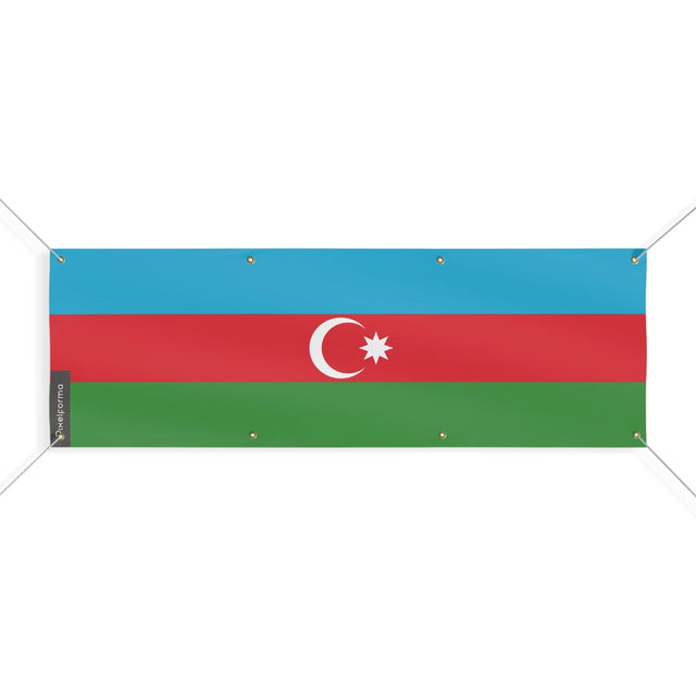 Drapeau de l'Azerbaïdjan 8 Oeillets en plusieurs tailles - Pixelforma