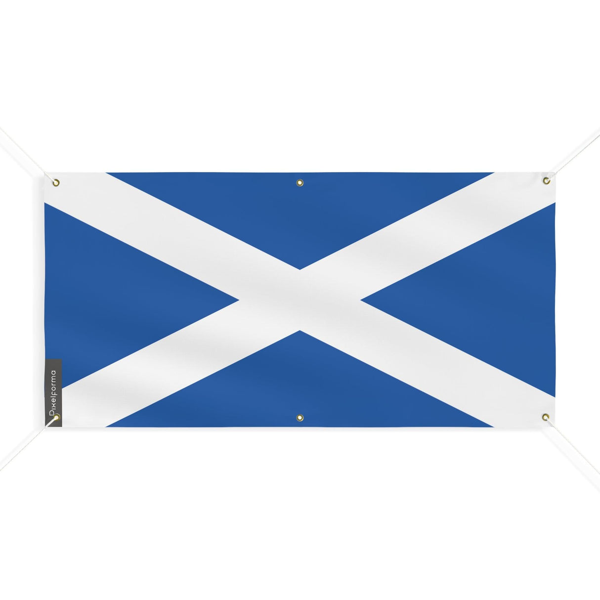 Drapeau de l'Écosse 6 Oeillets en plusieurs tailles - Pixelforma 