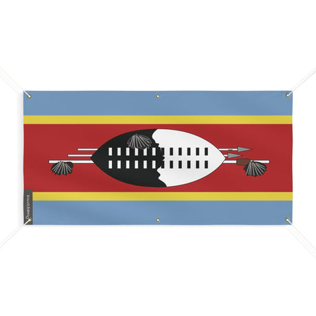 Drapeau de l'Eswatini 6 Oeillets en plusieurs tailles - Pixelforma 