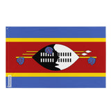 Drapeau de l'Eswatini en plusieurs tailles 100 % polyester Imprimer avec Double ourlet - Pixelforma