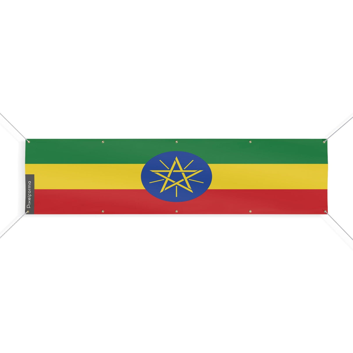 Ethiopia Flag 10 Eyelets in Multiple Sizes