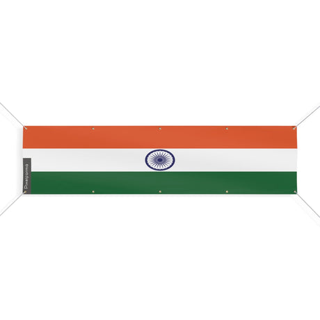 Drapeau de l'Inde 10 Oeillets en plusieurs tailles - Pixelforma 