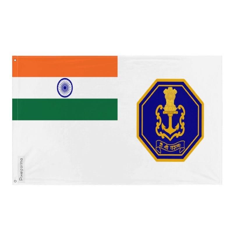 Drapeau de l'inde pavillon militaire, reprenant le White Ensign britannique en plusieurs tailles 100 % polyester Imprimer avec Double ourlet - Pixelforma 