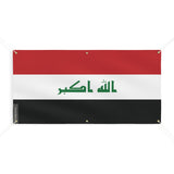 Drapeau de l'Irak 6 Oeillets en plusieurs tailles - Pixelforma 