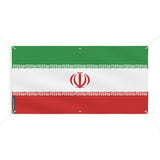 Drapeau de l'Iran 6 Oeillets en plusieurs tailles - Pixelforma