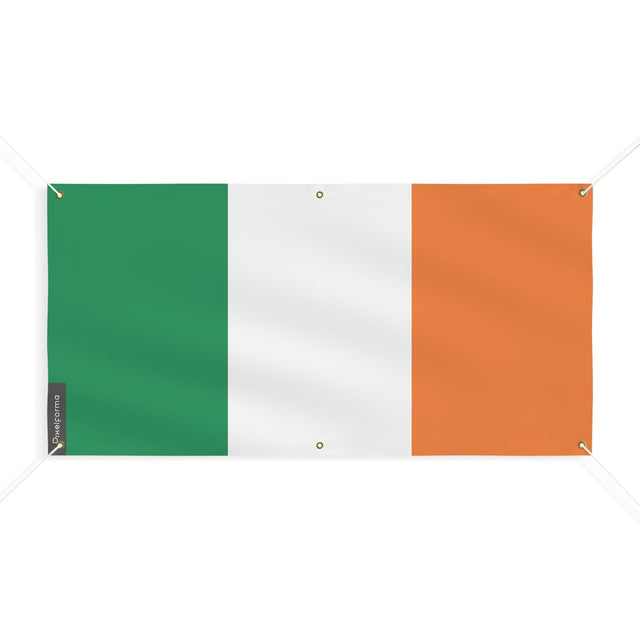 Drapeau de l'Irlande 6 Oeillets en plusieurs tailles - Pixelforma 