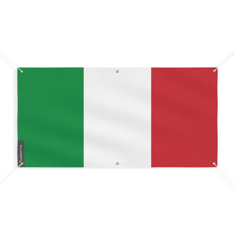 Drapeau de l'Italie 6 Oeillets en plusieurs tailles - Pixelforma 