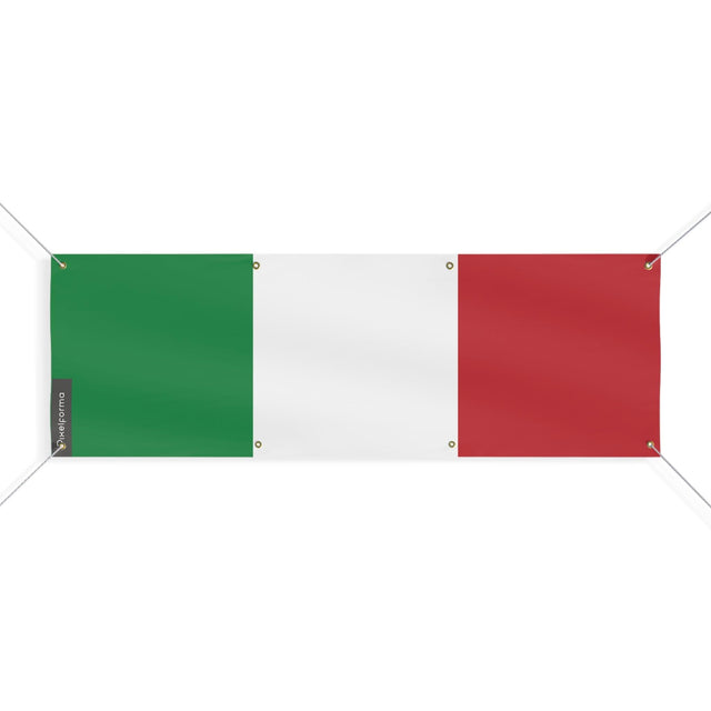 Drapeau de l'Italie 8 Oeillets en plusieurs tailles - Pixelforma 