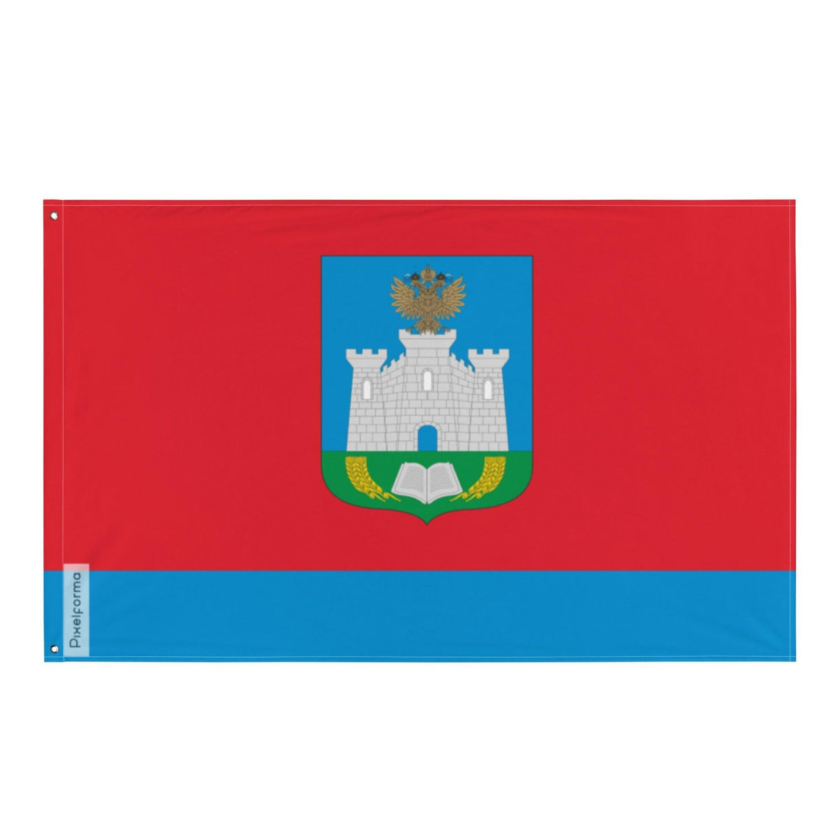 Drapeau de l’oblast d'Orel en plusieurs tailles 100 % polyester Imprimer avec Double ourlet - Pixelforma 