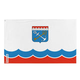 Drapeau de l’oblast de Léningrad en plusieurs tailles 100 % polyester Imprimer avec Double ourlet - Pixelforma 