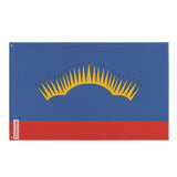 Drapeau de l’oblast de Mourmansk en plusieurs tailles 100 % polyester Imprimer avec Double ourlet - Pixelforma 