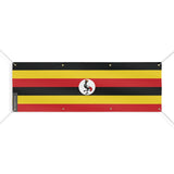 Drapeau de l'Ouganda 8 Oeillets en plusieurs tailles - Pixelforma 