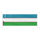Drapeau de l'Ouzbékistan 8 Oeillets en plusieurs tailles - Pixelforma 