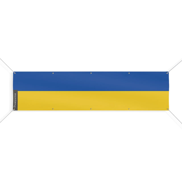 Drapeau de l'Ukraine 10 Oeillets en plusieurs tailles - Pixelforma