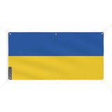 Drapeau de l'Ukraine 6 Oeillets en plusieurs tailles - Pixelforma 