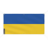 Drapeau de l'Ukraine 6 Oeillets en plusieurs tailles - Pixelforma