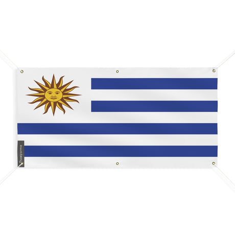 Drapeau de l'Uruguay 6 Oeillets en plusieurs tailles - Pixelforma 