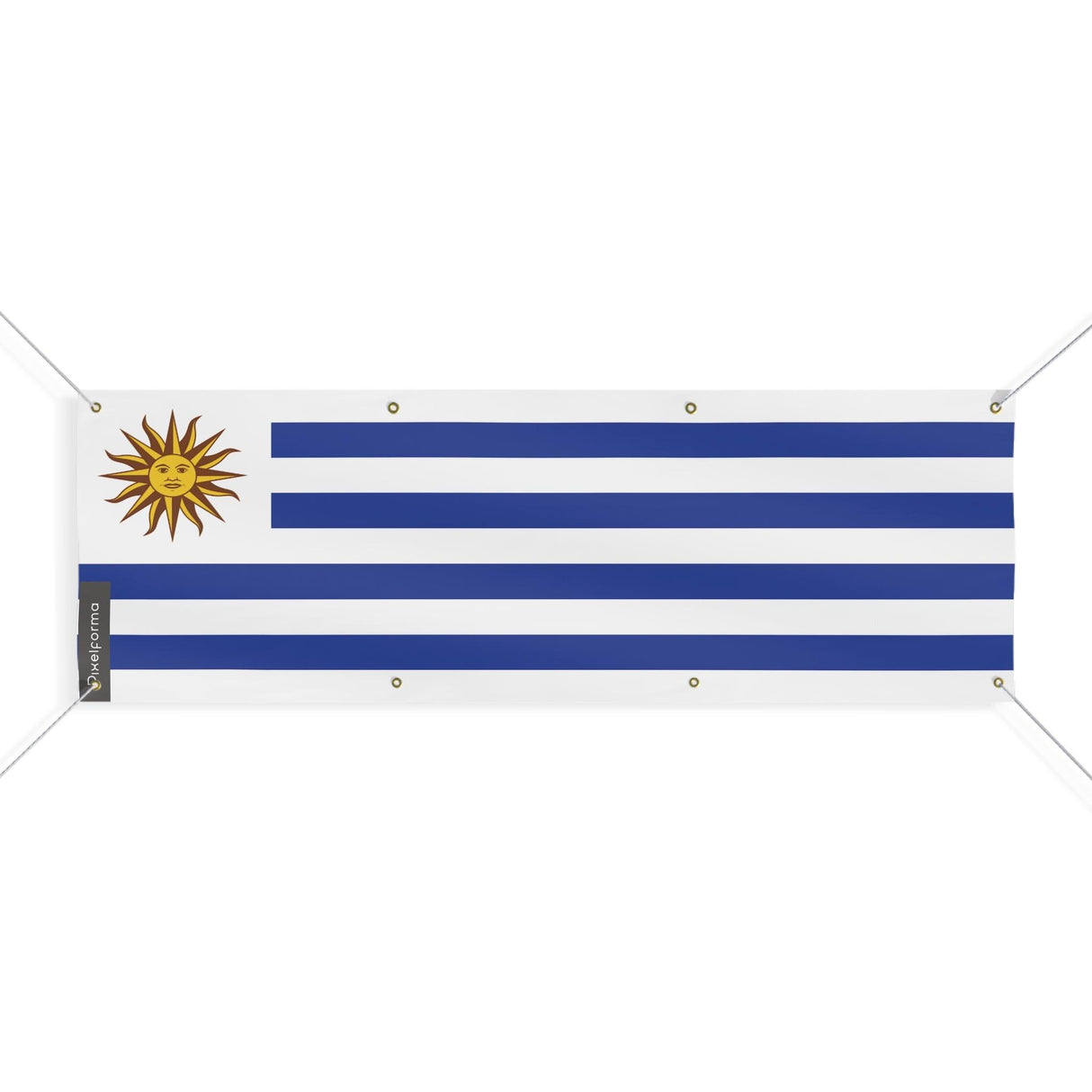 Drapeau de l'Uruguay 8 Oeillets en plusieurs tailles - Pixelforma 