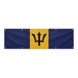 Drapeau de la Barbade grand format XL en polyester avec dix œillets