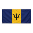 Drapeau barbade polyester résistant usage extérieur prolongé