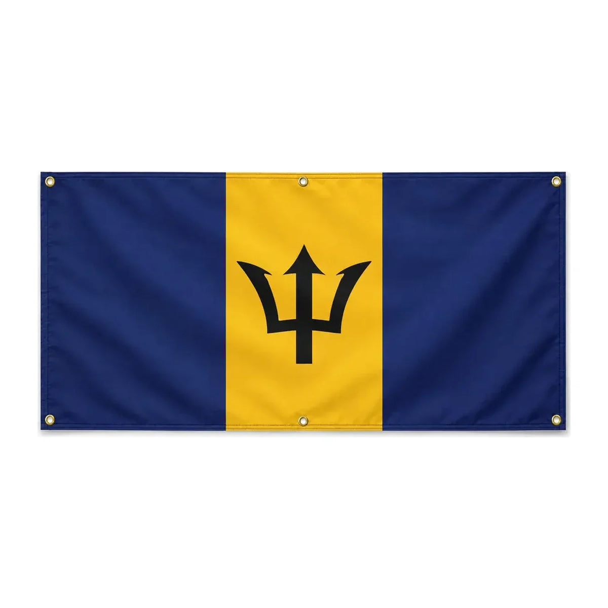 Drapeau barbade polyester résistant usage extérieur prolongé