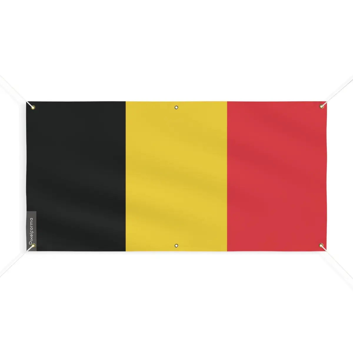 Drapeau de la Belgique 6 Oeillets en Plusieurs Tailles (M) - Pixelforma 