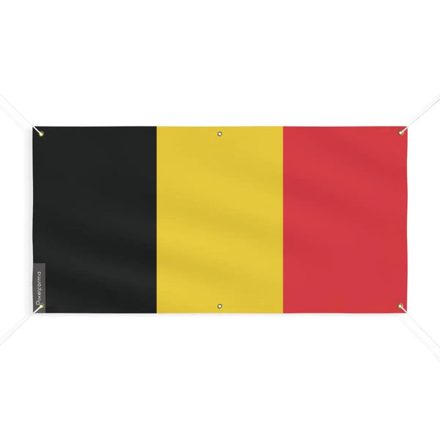 Drapeau de la Belgique 6 Oeillets en Plusieurs Tailles (M) - Pixelforma 