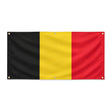 Drapeau belgique en polyester résistant avec œillets