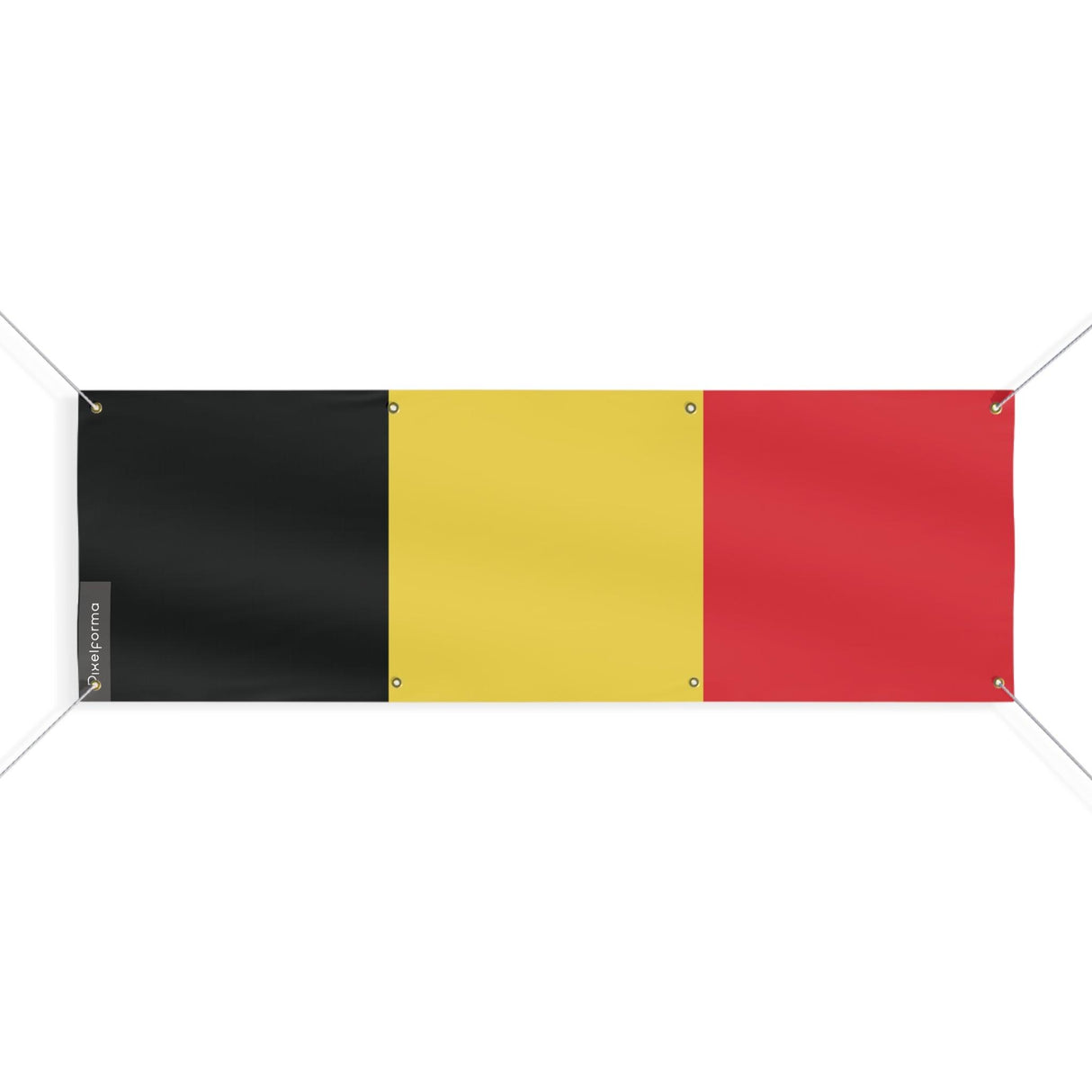 Drapeau de la Belgique 8 Oeillets en plusieurs tailles - Pixelforma