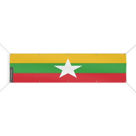 Drapeau de la Birmanie 10 Oeillets en plusieurs tailles - Pixelforma 