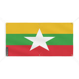 Drapeau de la Birmanie 6 Oeillets en plusieurs tailles - Pixelforma 