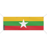 Drapeau de la Birmanie 8 Oeillets en plusieurs tailles - Pixelforma 