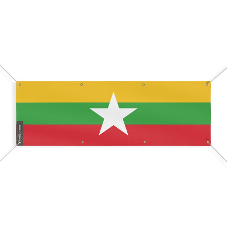 Drapeau de la Birmanie 8 Oeillets en plusieurs tailles - Pixelforma 
