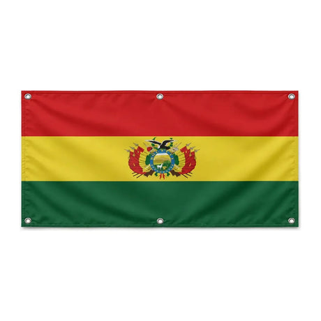 Drapeau bolivie polyester résistant avec œillets solides