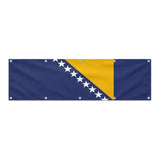 Drapeau de la Bosnie-Herzégovine grand format XL en polyester avec dix œillets