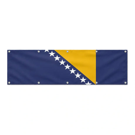 Drapeau de la Bosnie-Herzégovine grand format XL en polyester avec dix œillets